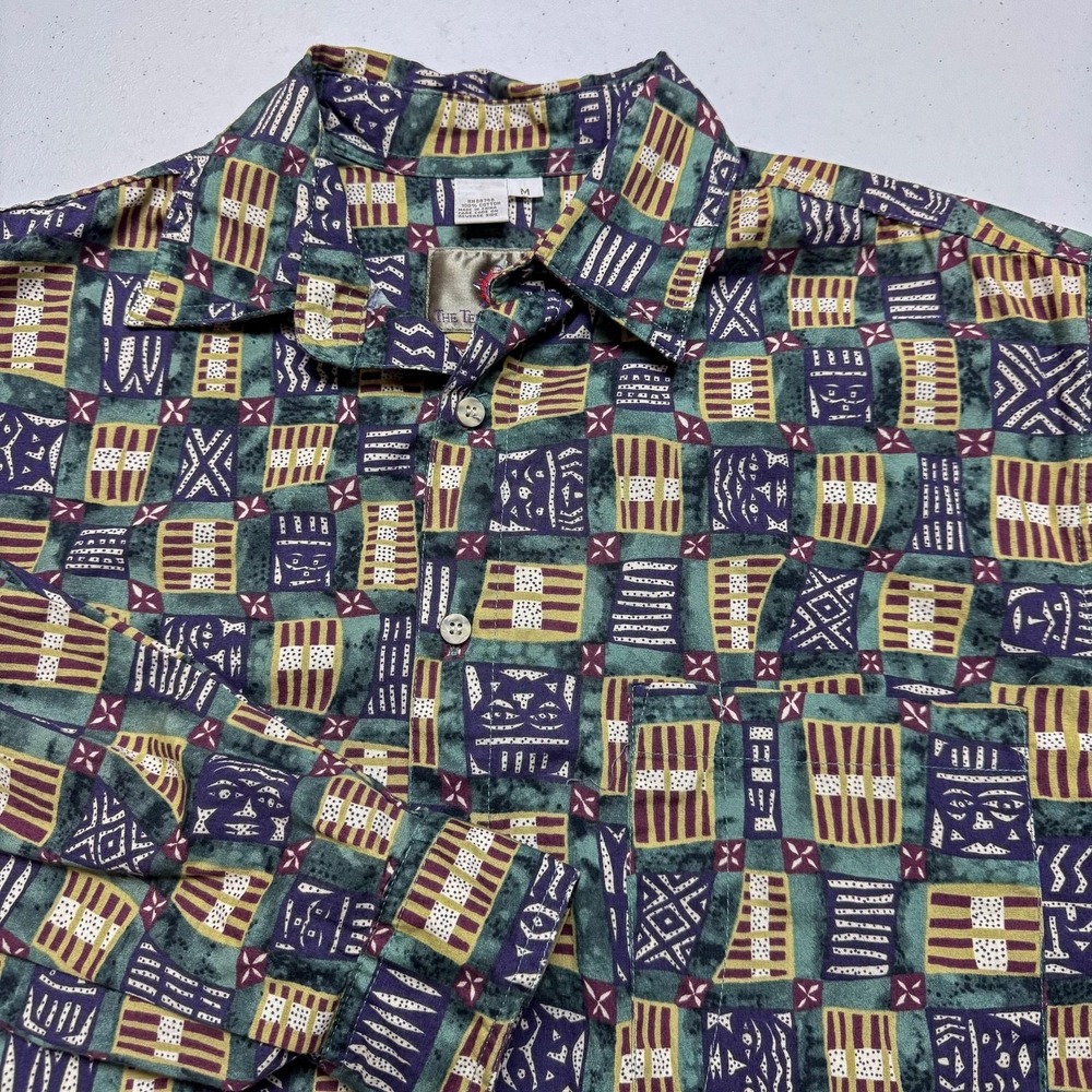 The‎ Territory Ahead Shirt Mens Medium Multicolor Tribal Geometric Print Cotton